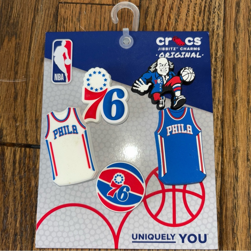 Crocs NBA Jibbitz Charms - Philadelphia 76ers